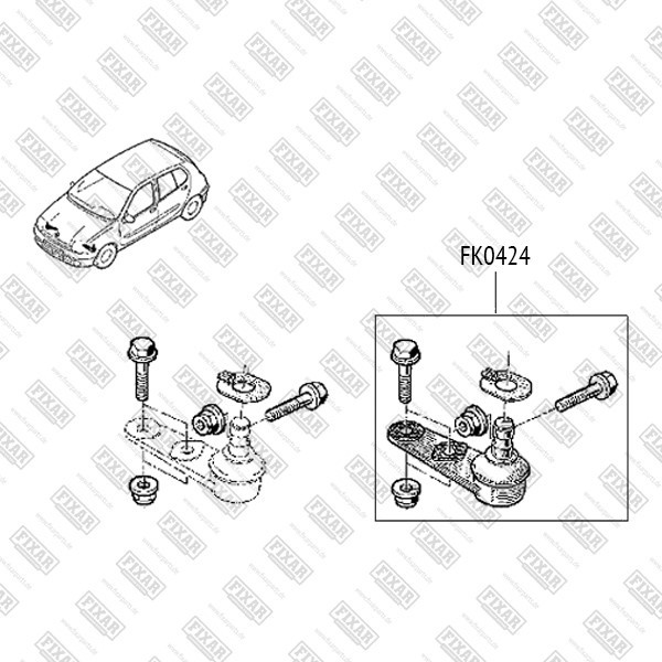 FK0424 FIXAR Опора шаровая