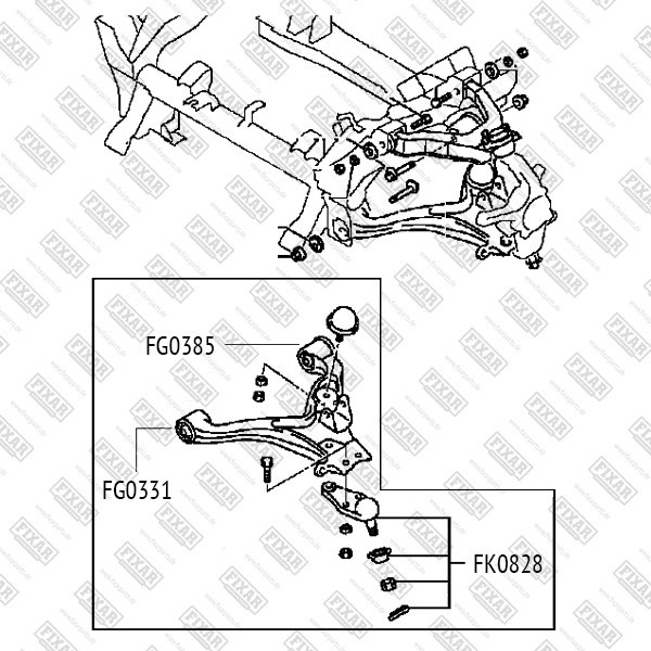 FK0828 FIXAR Опора шаровая