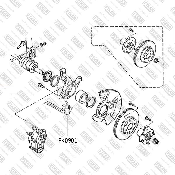 FK0901 FIXAR Опора шаровая