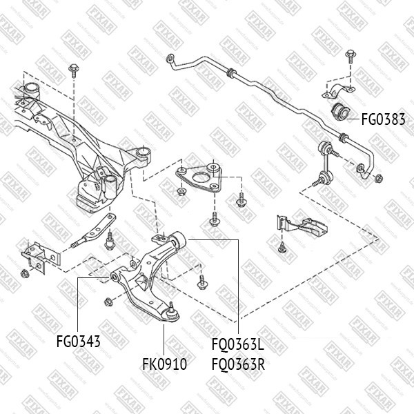 FK0910 FIXAR Опора шаровая