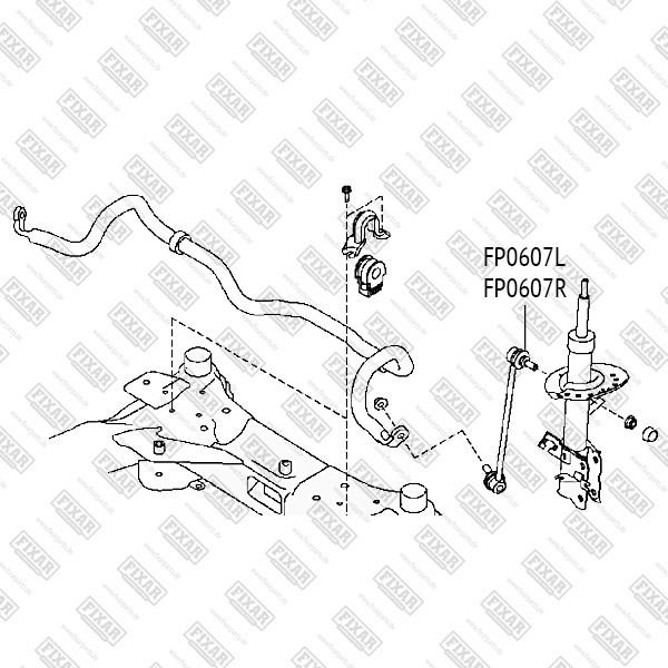 FP0607R FIXAR Тяга стабилизатора