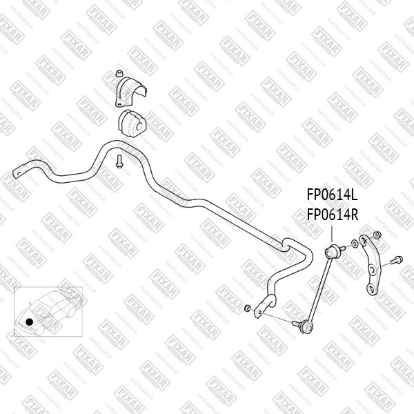 FP0614L FIXAR Тяга стабилизатора