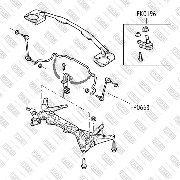FP0668 FIXAR Тяга стабилизатора