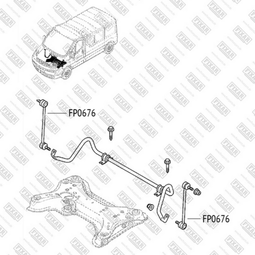 Фото 1 FP0676 FIXAR Тяга стабилизатора
