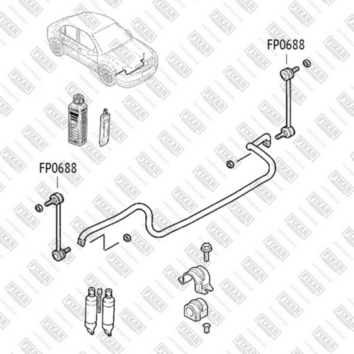 Фото 1 FP0688 FIXAR Тяга стабилизатора