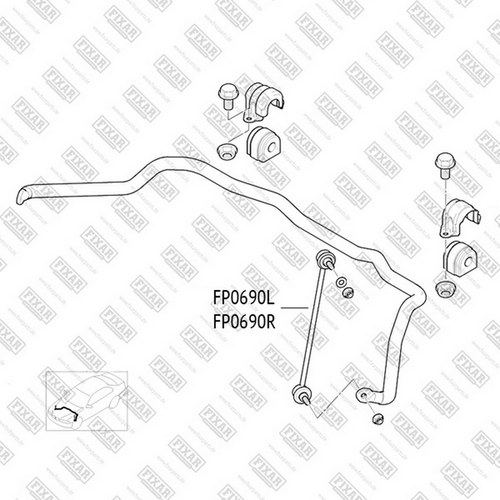 Фото 1 FP0690L FIXAR Тяга стабилизатора