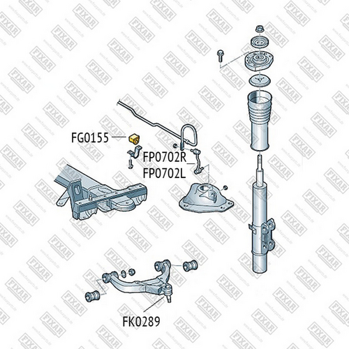 Фото 1 FP0702L FIXAR Тяга стабилизатора
