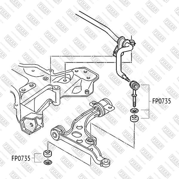 FP0735 FIXAR Тяга стабилизатора