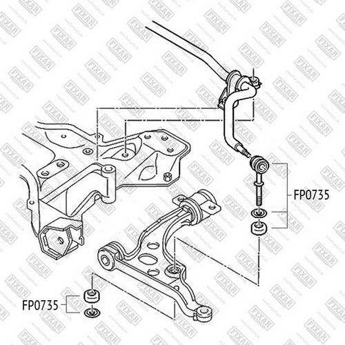Фото 1 FP0735 FIXAR Тяга стабилизатора
