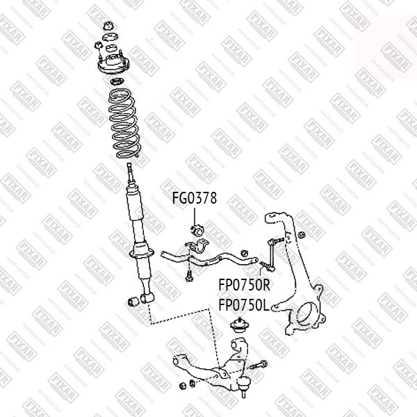 FP0750L FIXAR Тяга стабилизатора