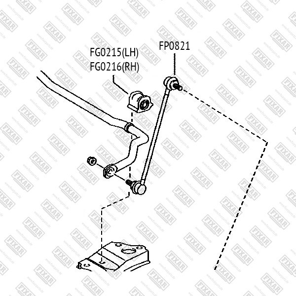 FP0821 FIXAR Тяга стабилизатора