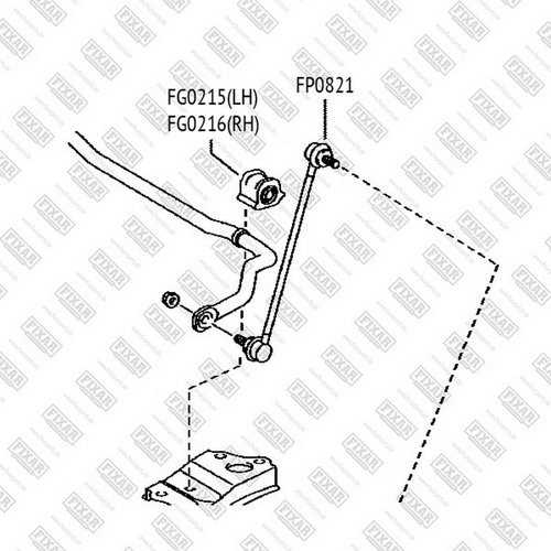 Фото 1 FP0821 FIXAR Тяга стабилизатора