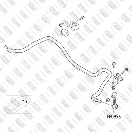 Фото 1 FP0956 FIXAR Тяга стабилизатора