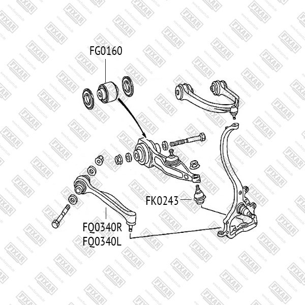 FQ0340L FIXAR Рычаг подвески