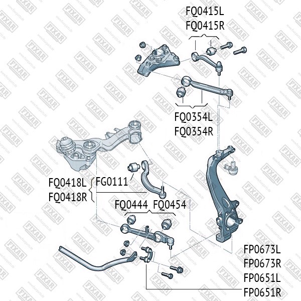 FQ0354L FIXAR Рычаг подвески