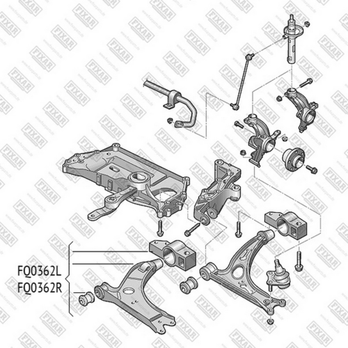 Фото 1 FQ0362L FIXAR Рычаг подвески
