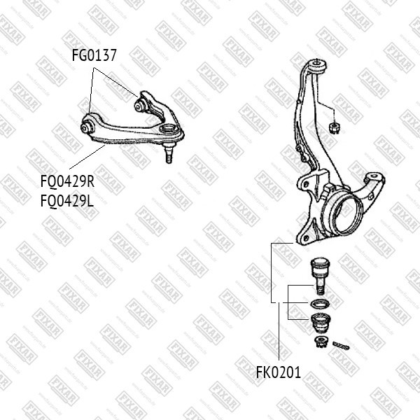 FQ0429L FIXAR Рычаг подвески