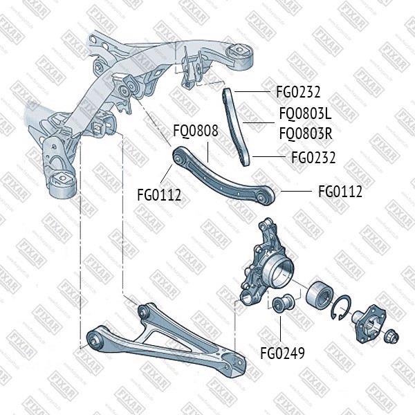 FQ0808 FIXAR Рычаг подвески
