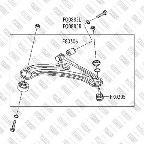 FQ0885L FIXAR Рычаг подвески