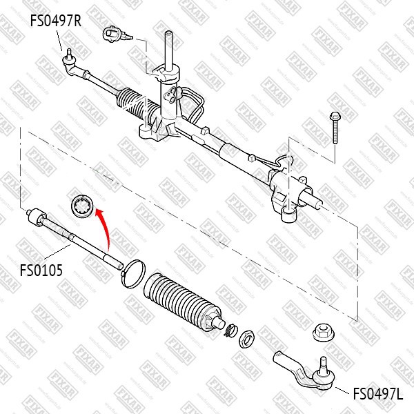 FS0105 FIXAR Тяга рулевая