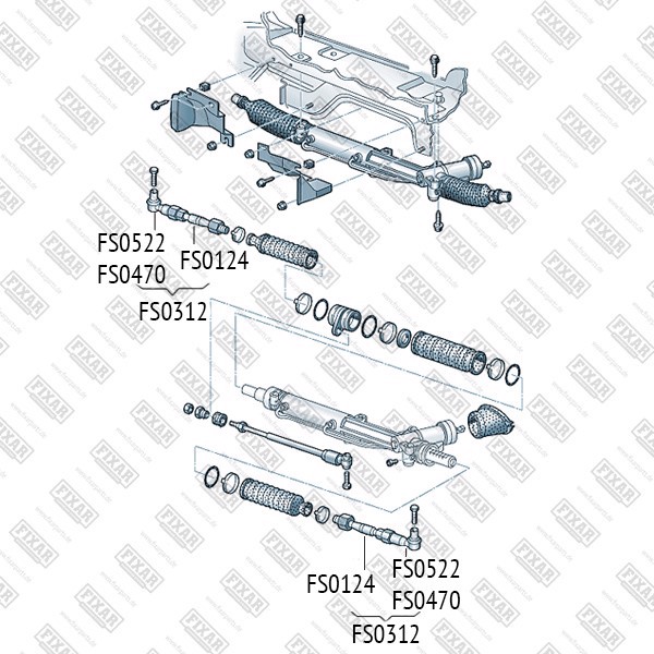 FS0124 FIXAR Тяга рулевая