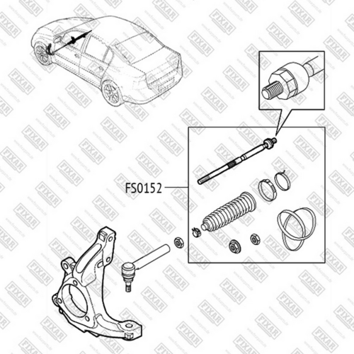 Фото 1 FS0152 FIXAR Тяга рулевая
