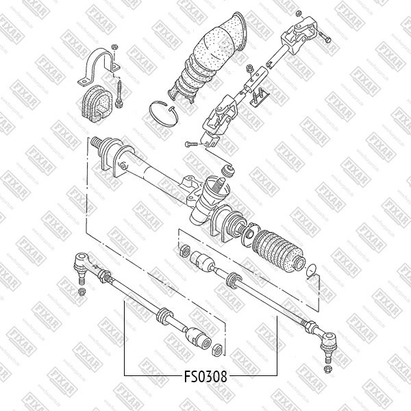 FS0308 FIXAR Тяга рулевая