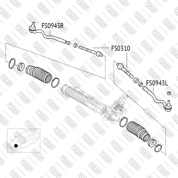 FS0310 FIXAR Тяга рулевая