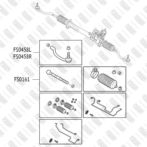 FS0458L FIXAR Наконечник рулевой тяги