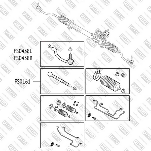 Фото 1 FS0458L FIXAR Наконечник рулевой тяги