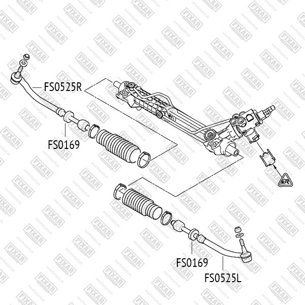 FS0525L FIXAR Наконечник рулевой тяги