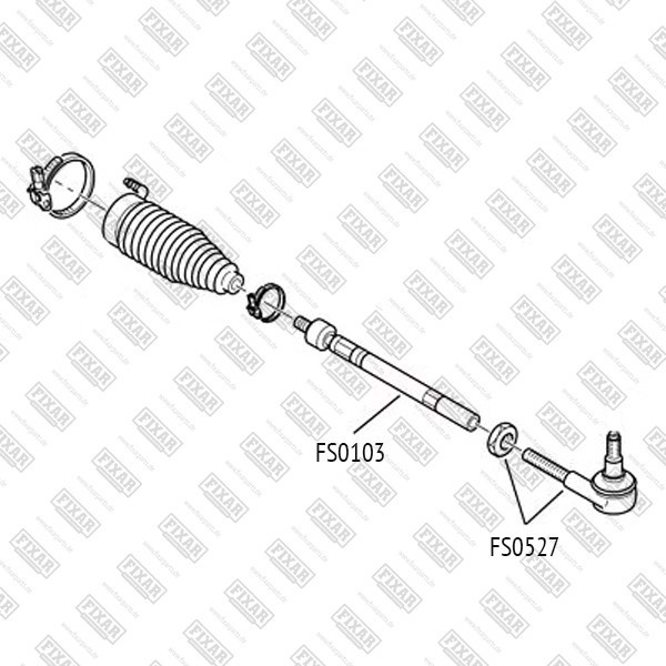 FS0527 FIXAR Наконечник рулевой тяги