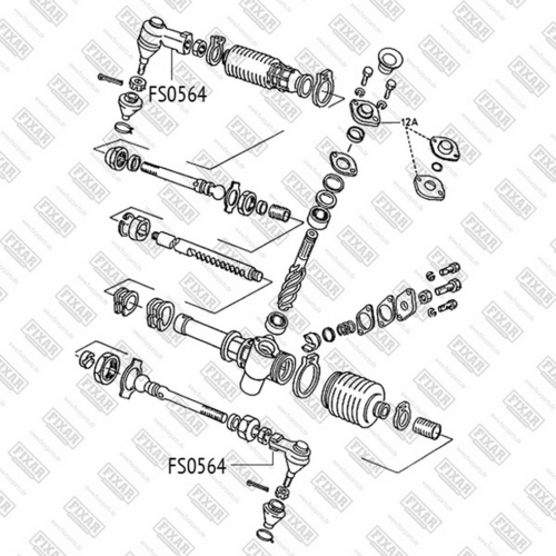 FS0564 FIXAR Наконечник рулевой тяги