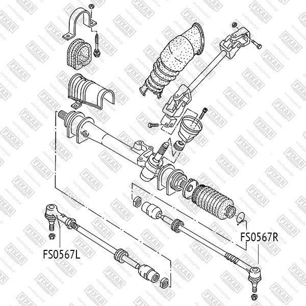 FS0567L FIXAR Наконечник рулевой тяги