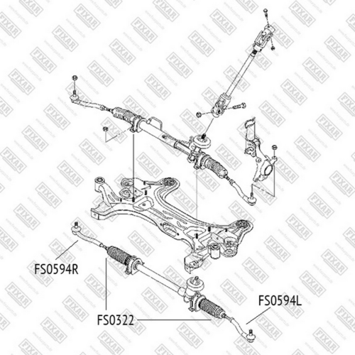 FS0594L FIXAR Наконечник рулевой тяги