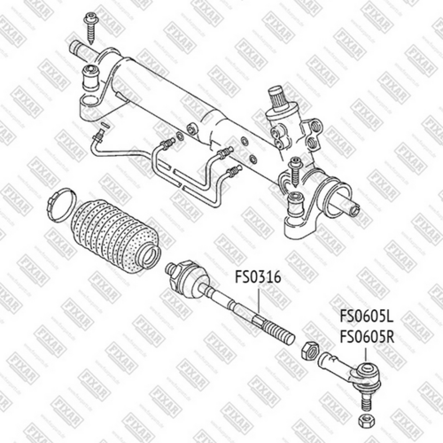 FS0605L FIXAR Наконечник рулевой тяги