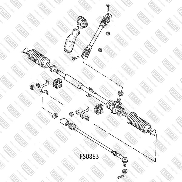 FS0863 FIXAR Тяга рулевая