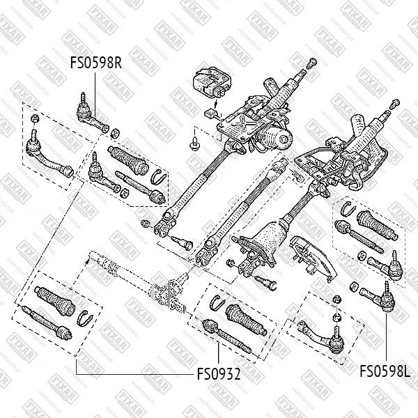 FS0932 FIXAR Тяга рулевая