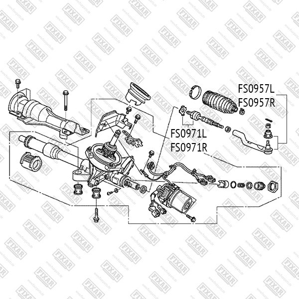 FS0957L FIXAR Наконечник рулевой тяги