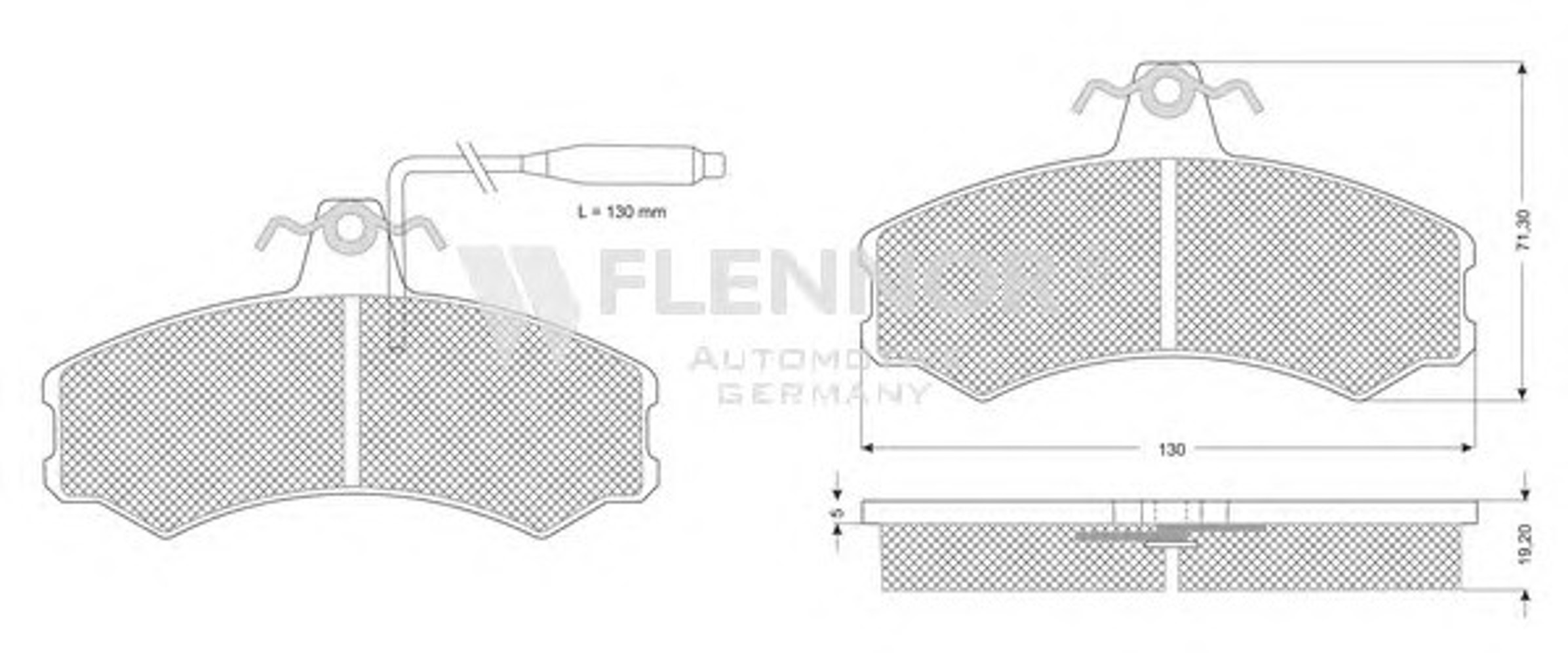 FB210265 FLENNOR Колодки тормозные дисковые