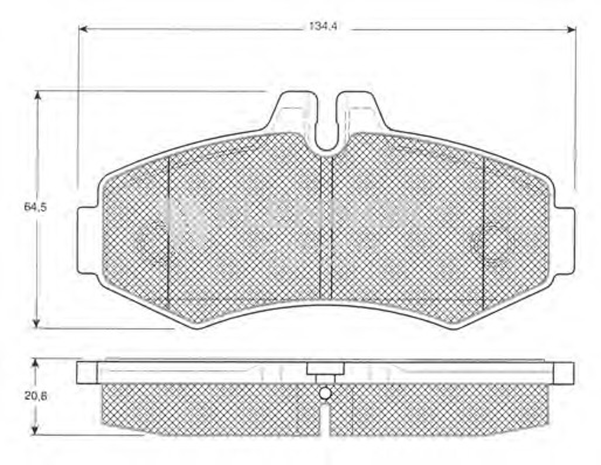 FB210270 FLENNOR Комплект тормозных колодок, дисковый тормоз