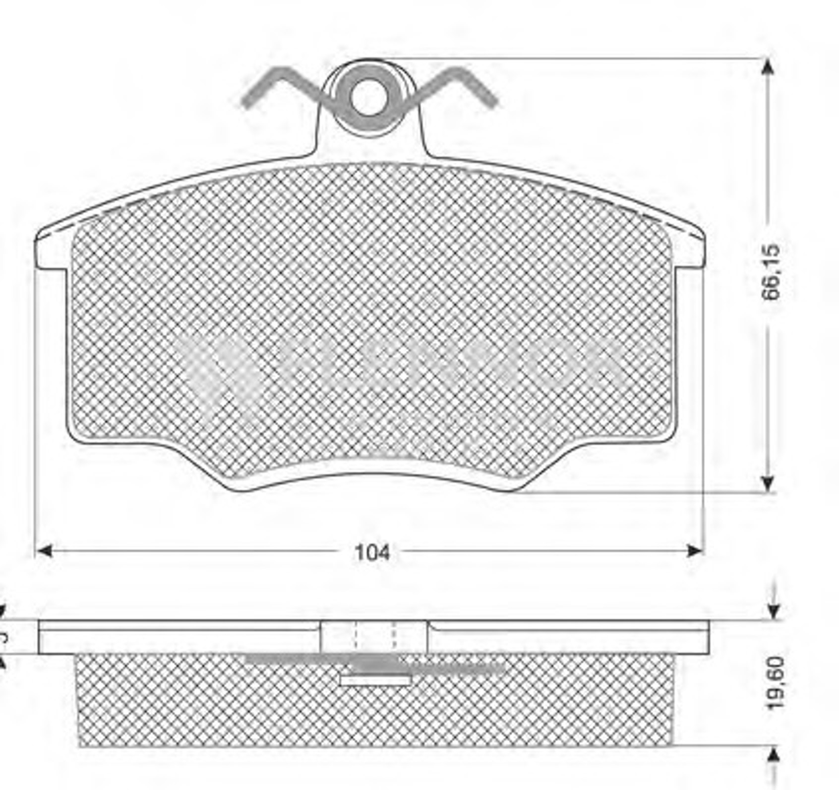 FB210308 FLENNOR Колодки тормозные дисковые