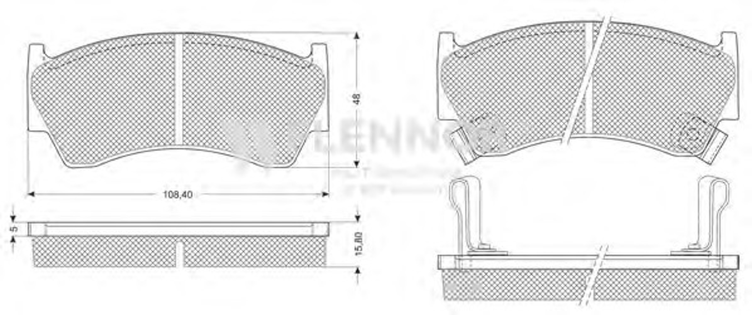 FB210336 FLENNOR Колодки тормозные дисковые