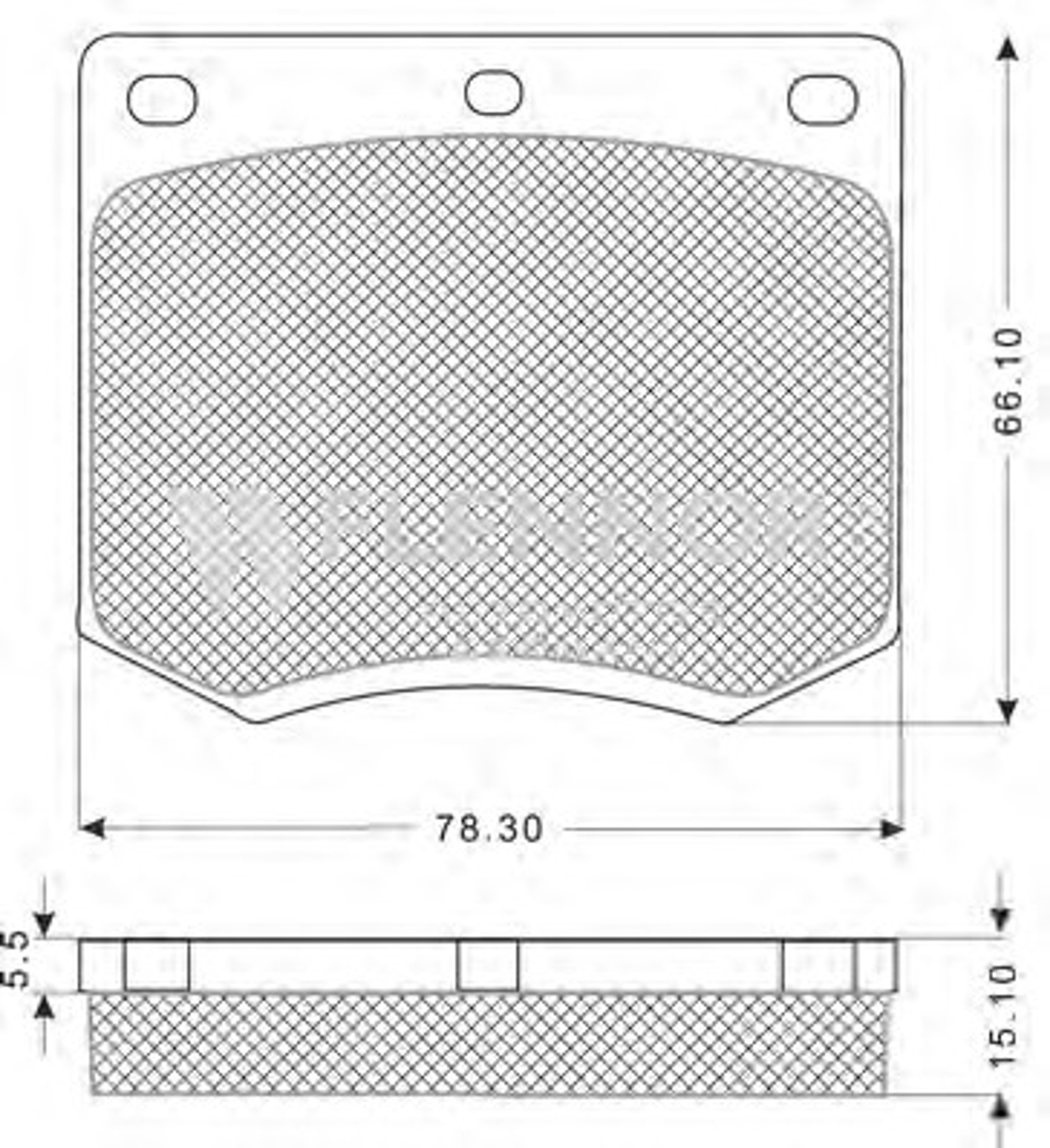 FB210500 FLENNOR Колодки тормозные дисковые