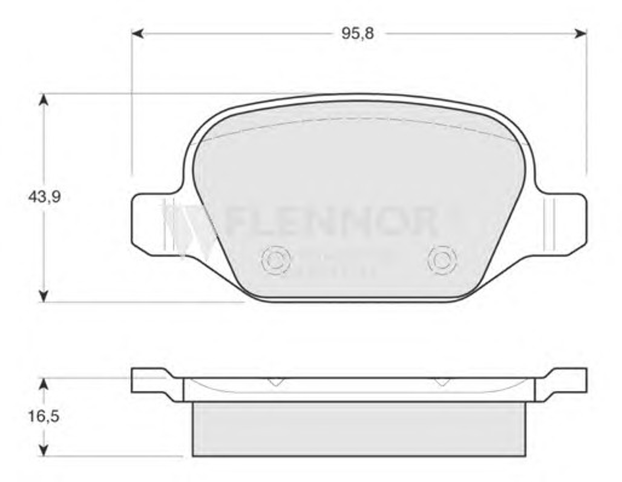 FB210575 FLENNOR Колодки тормозные дисковые