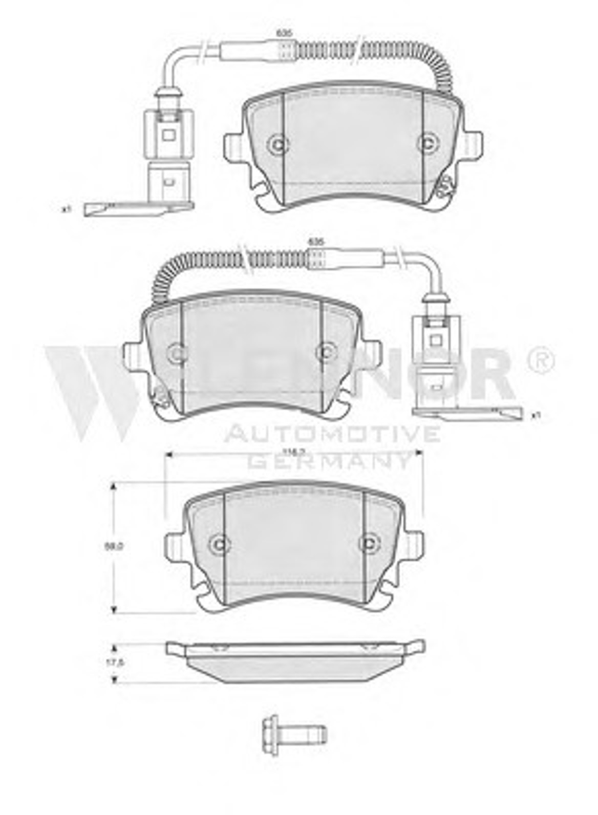 FB210688 FLENNOR Комплект тормозных колодок, дисковый тормоз