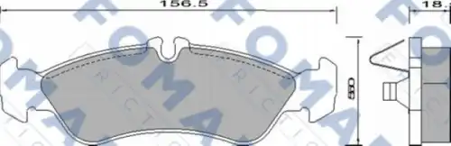 215920 FOMAR Friction FO627781_колодки дисковые !здан. 21592\ MB Sprinter 95>,VW LT 2.3i-2.5TDi 96-98