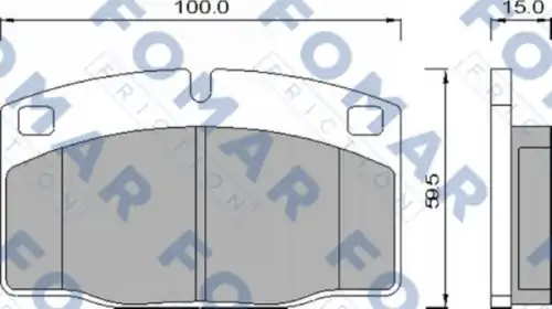 51426981 FOMAR Friction FO426981_=101 00=101 20=571833B=FDB173=FDB375 !колодки дисковые п.\ Opel Kadett 1.2-1.7D 83-91