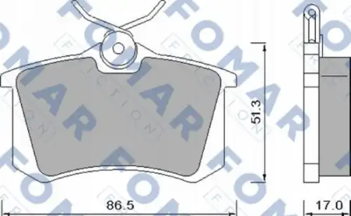 51448181 FOMAR Friction FO448181_=263 00=571906B=274 000-SX !колодки дисковые з.\ VW Golf 2.0-2.9/1.9TDi 96-99/IV 1.6 00>