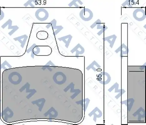 51450981 FOMAR Friction FO450981_=311 00=322 000-SX=571363B=FDB615 !колодки дисковые з.\ Citroen XM 2.0-2.5TD 89-00